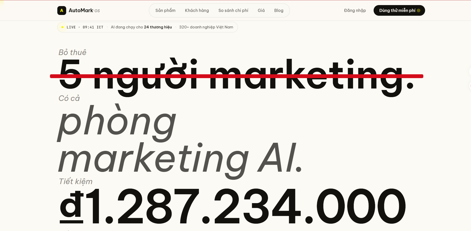 Auto Mkt AI – Tự động hóa 80% quy trình Marketing & Truyền thông