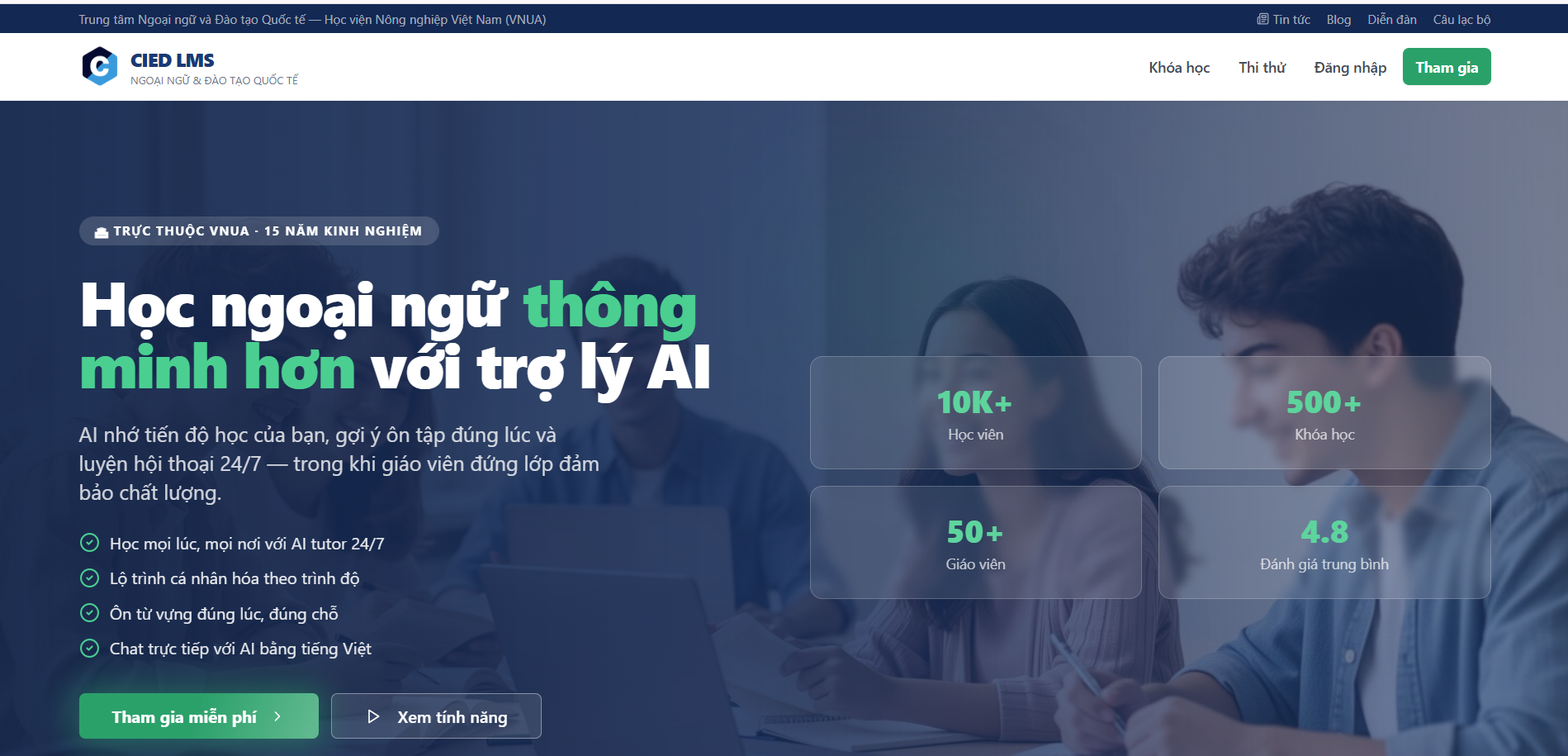 Dự án CIED LMS — CIED – VNUA